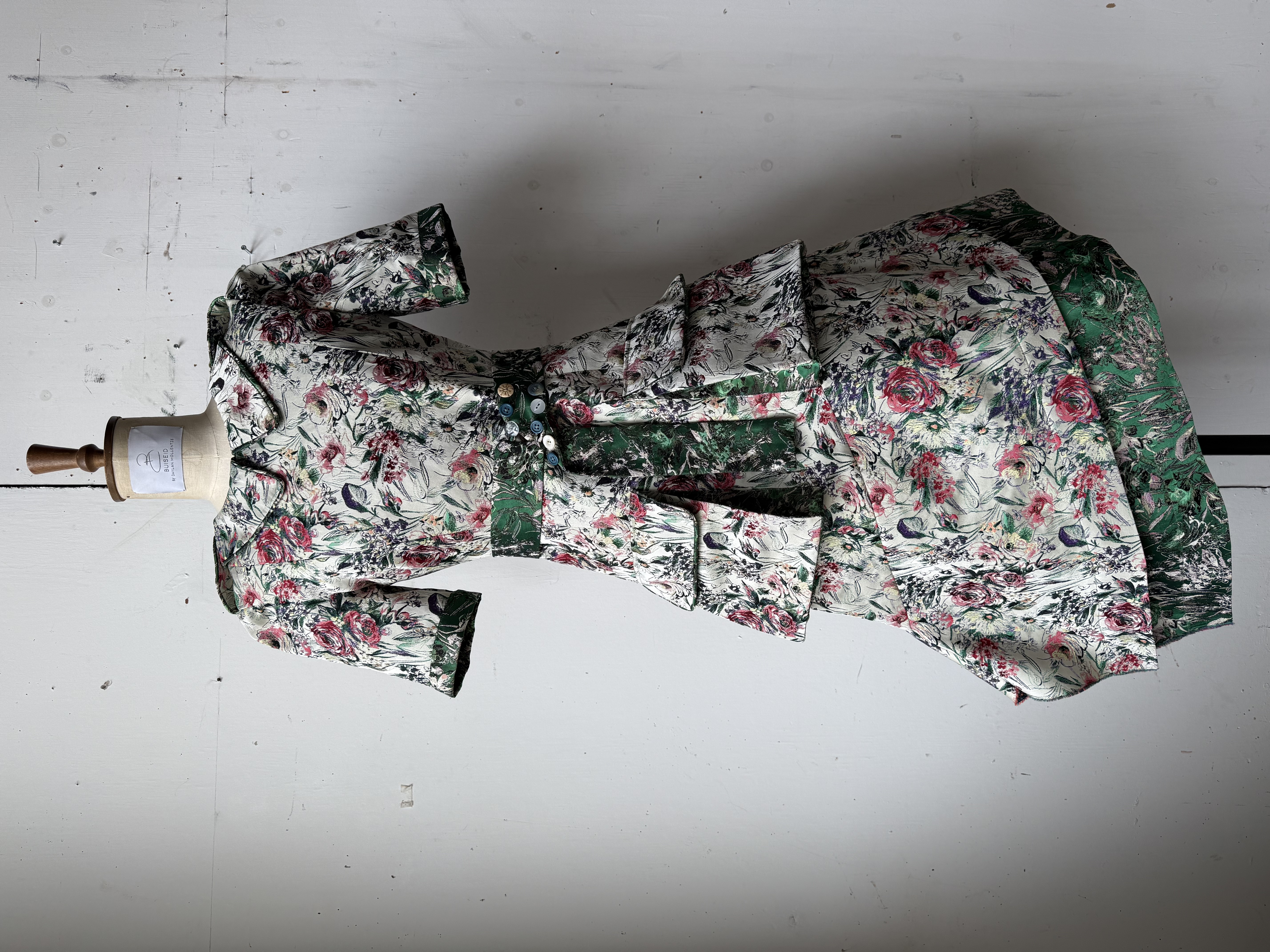 Silver Floral Dress for Bespoke