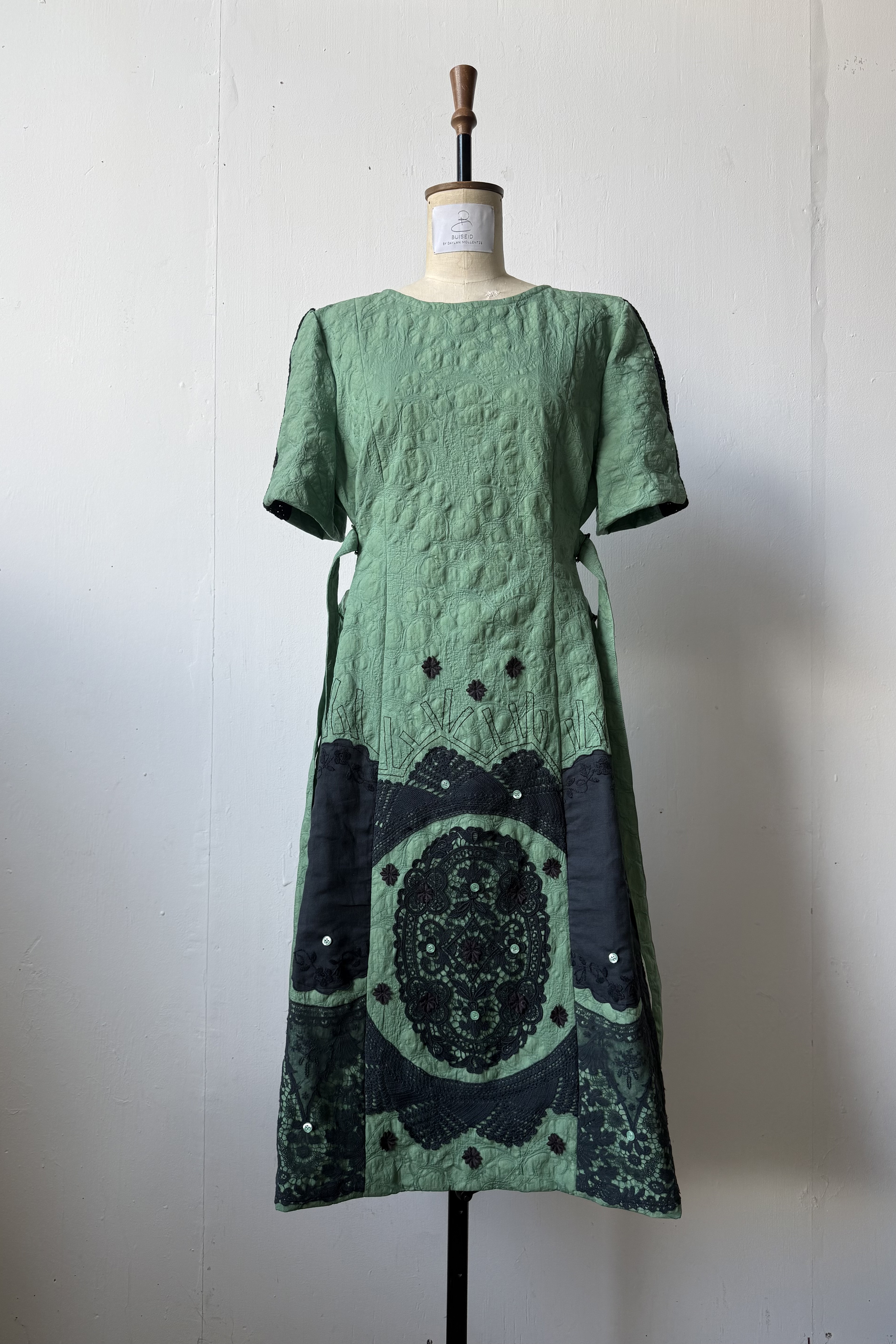 Green and Black Lace Dress for Bespoke
