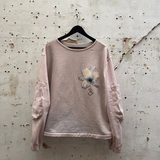 Blanket Stitch Applique Sweatshirt