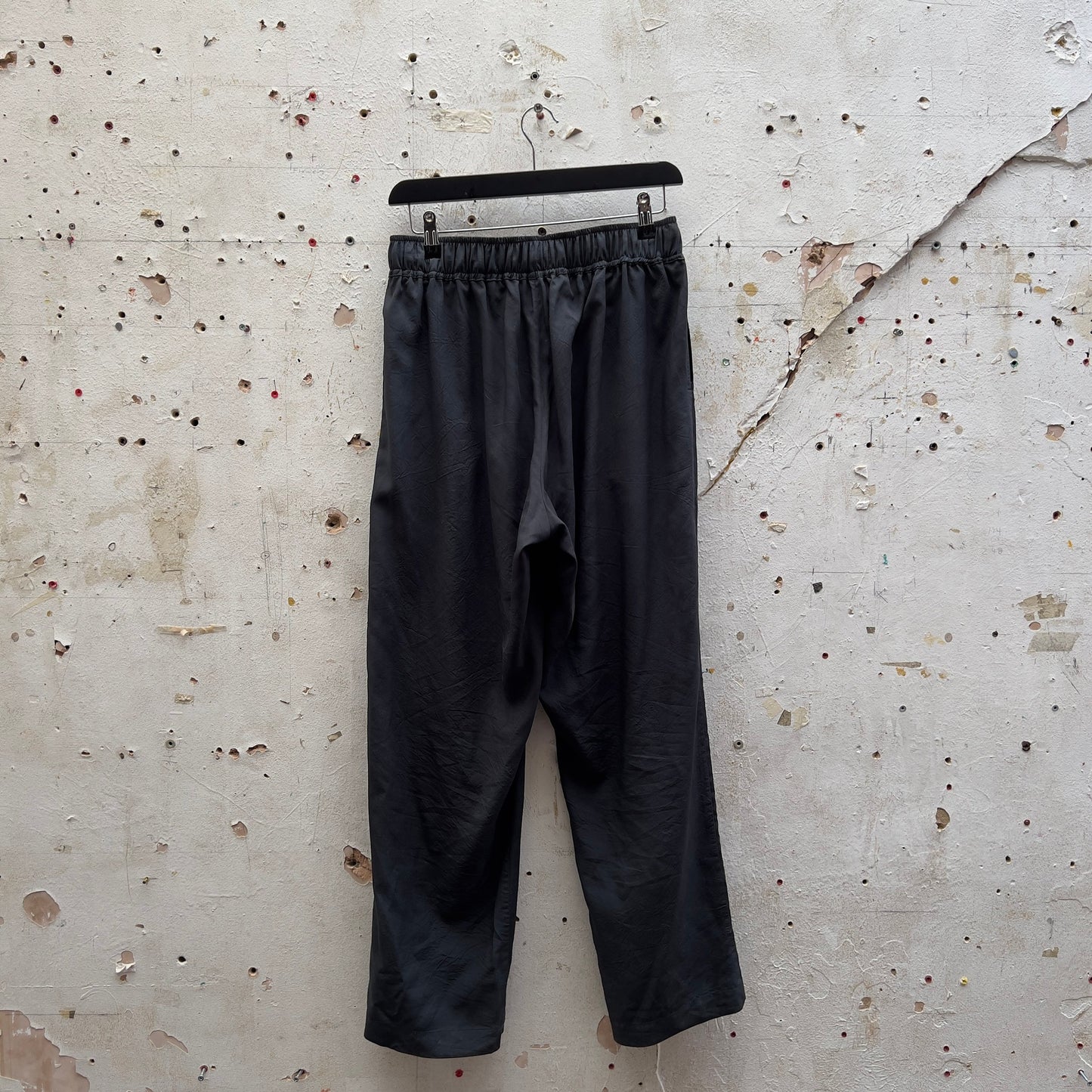 Dyed Charcoal Bamboo Trousers