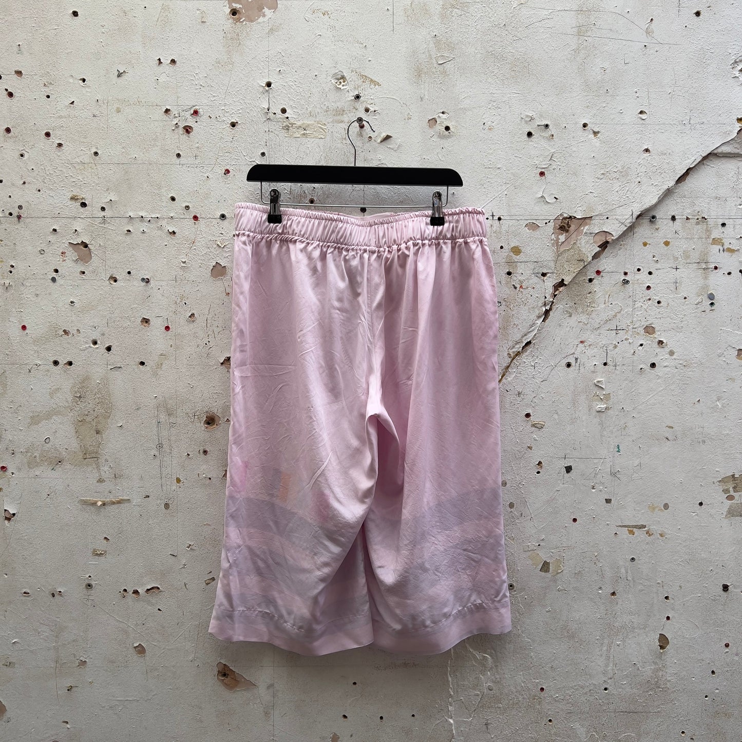 Dyed Pink Bamboo Shorts